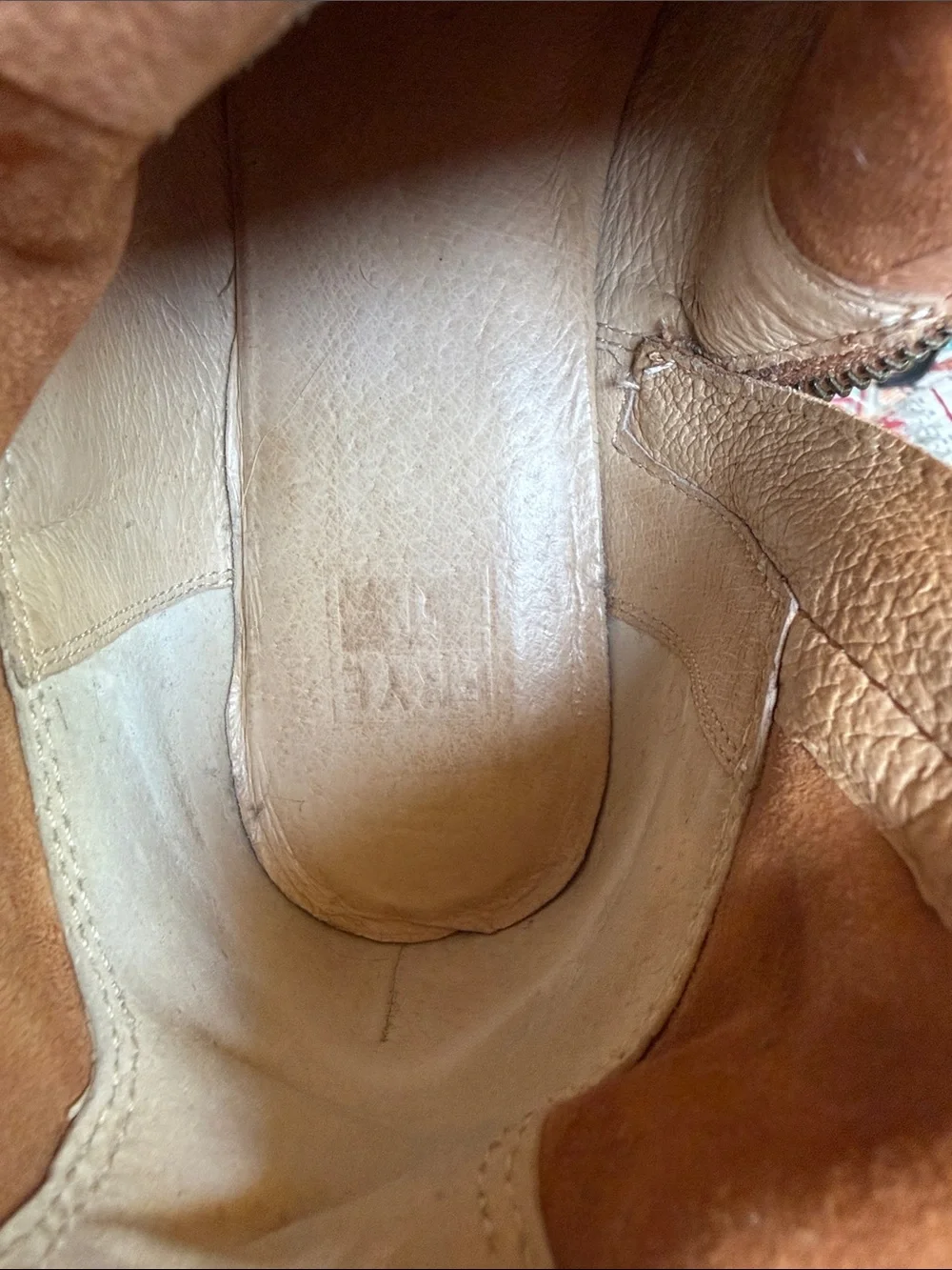 Frye Women's Brown Leather Ankle Boots with Side Zip